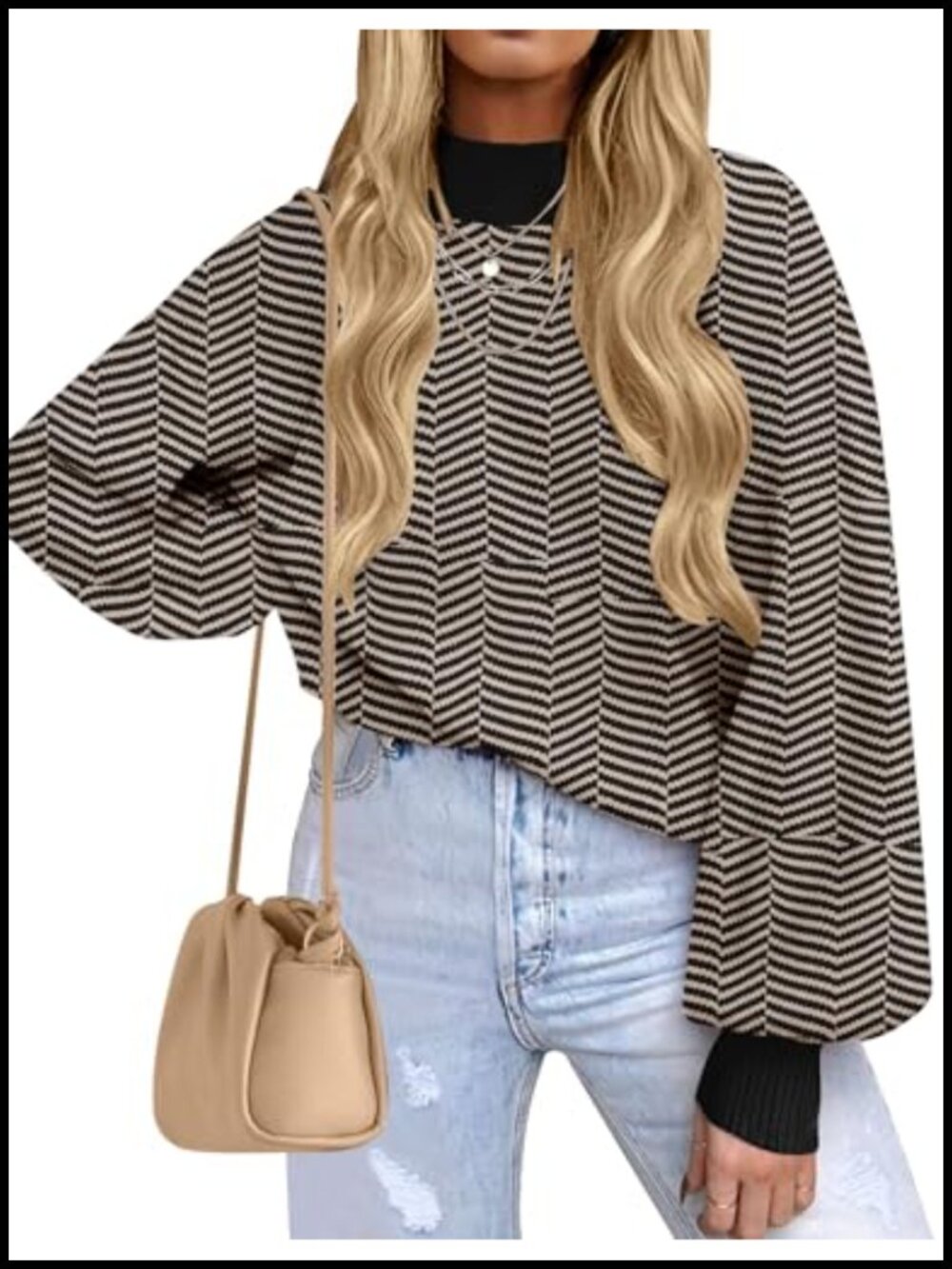 ZESICA Women's Turtleneck Oversized Sweaters 2026 Fall Outfits